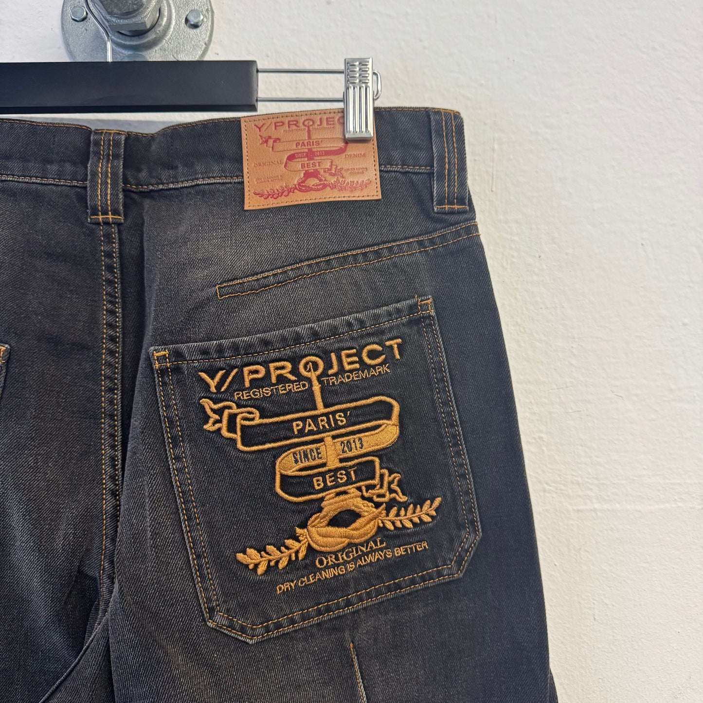 Y/PROJECT SS23 Black Faded Jeans