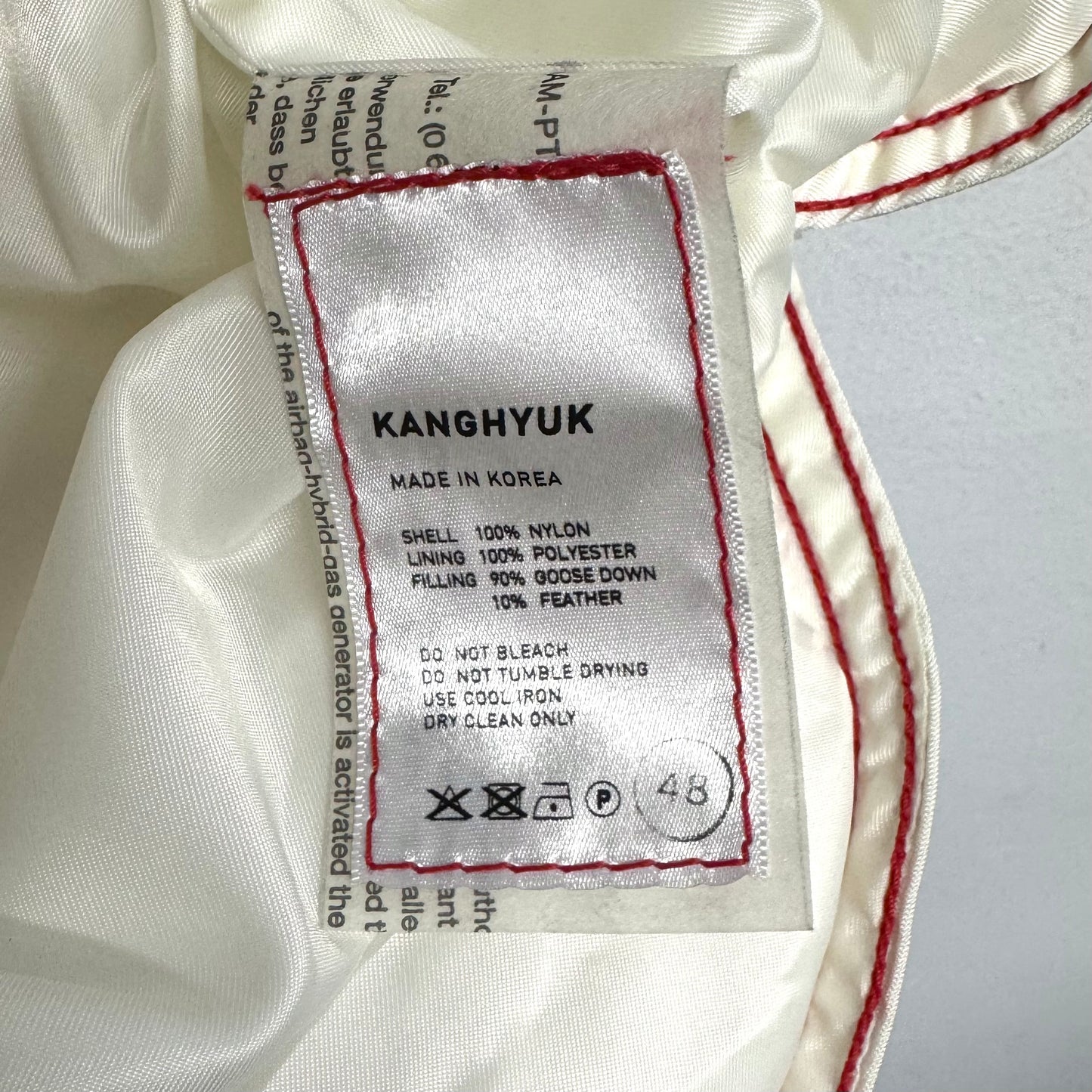 KANGHYUK Airbag Puffer Goose Down Feather Vest