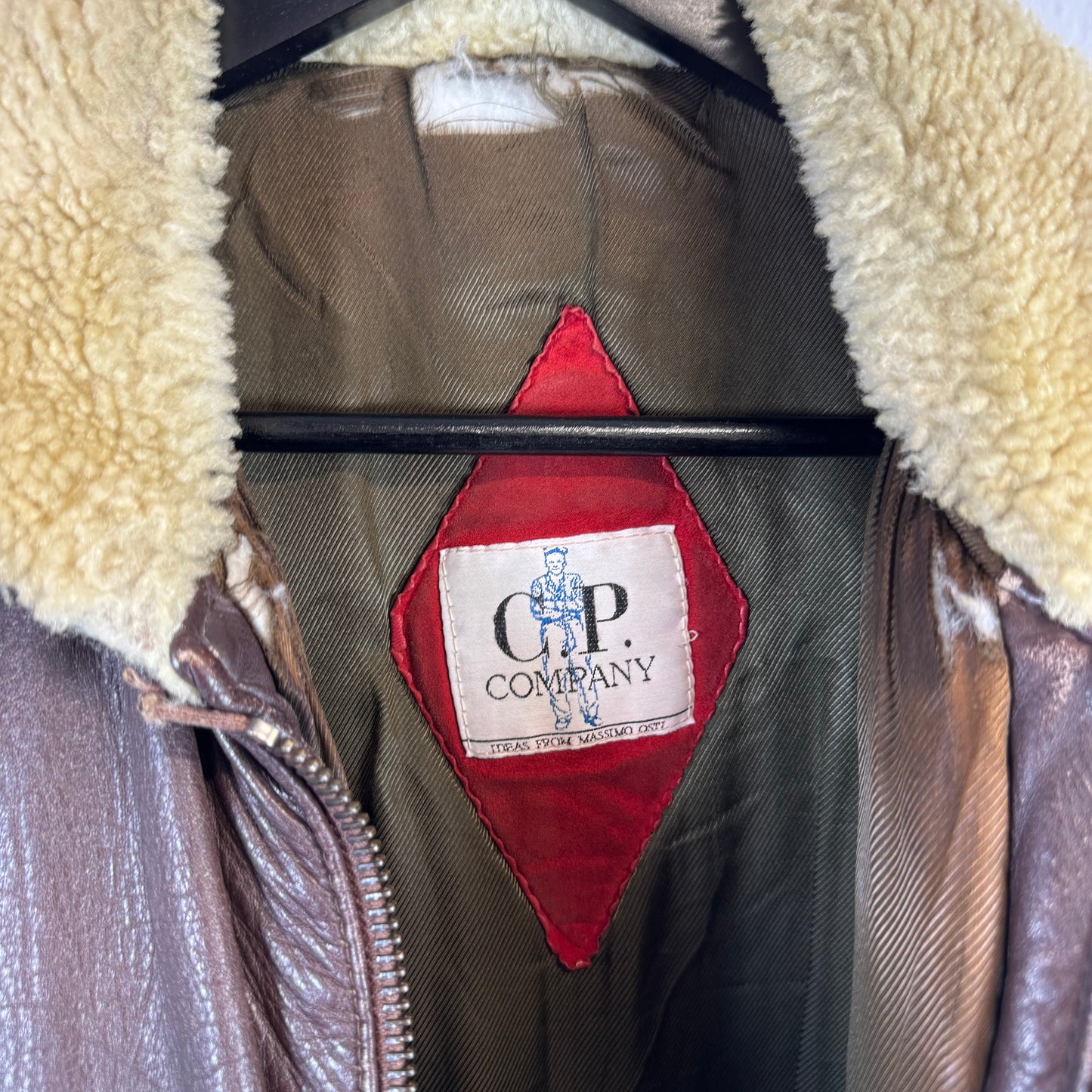 C.P. COMPANY 1980s Dutch Police Leather Jacket