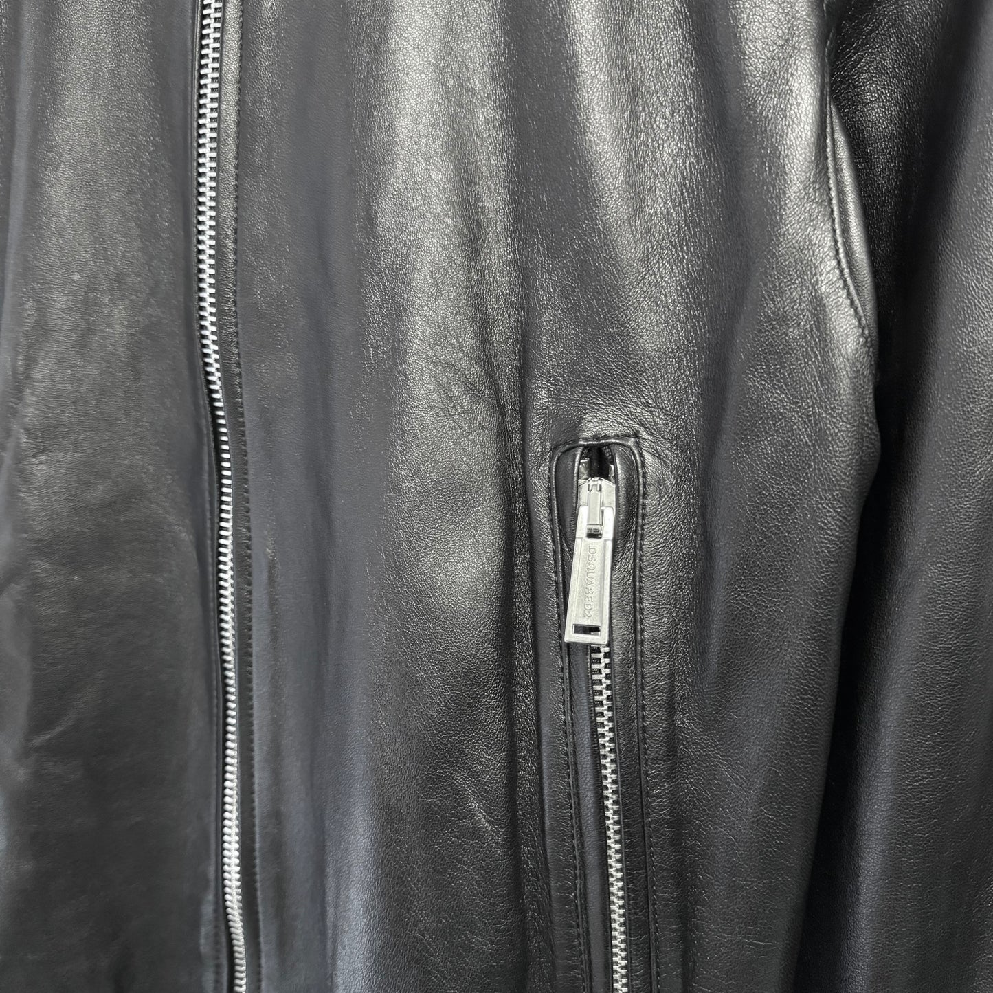 DSQUARED2 Bomber Leather Jacket