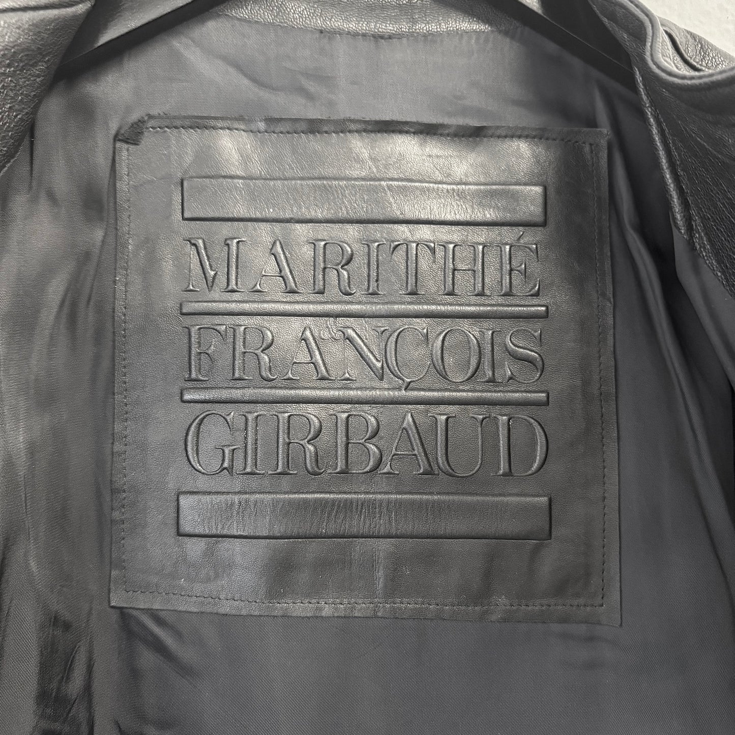 MARITHÉ & FRANÇOIS GIRBAUD Vintage Double Breasted Leather Jacket