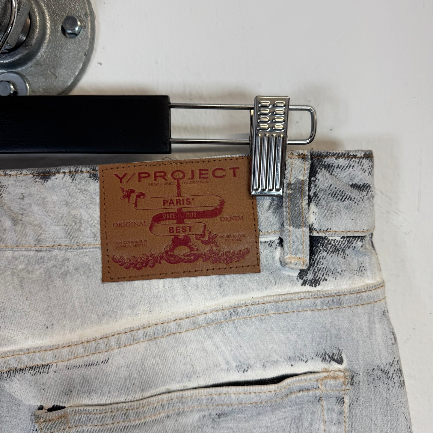 Y/PROJECT SS23 White Panted Denim 32x32 NWT