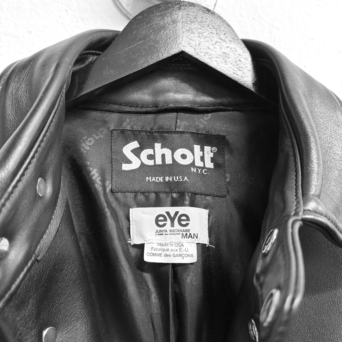 COMME DES GARÇONS JUNYA WATANABE x SCHOTT 2017 Leather Jacket