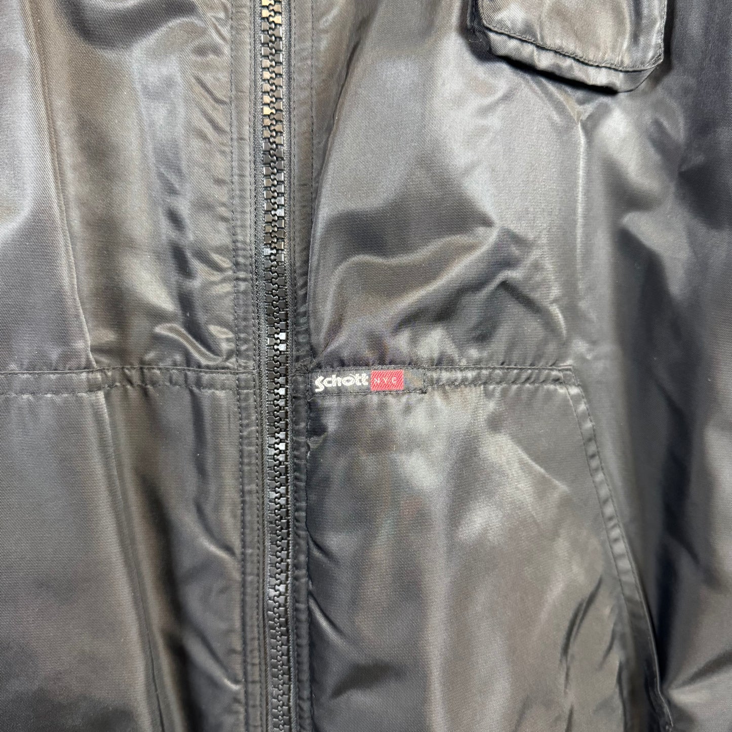 SCHOTT NYC Black Reversible Knit Hoodie Jacket
