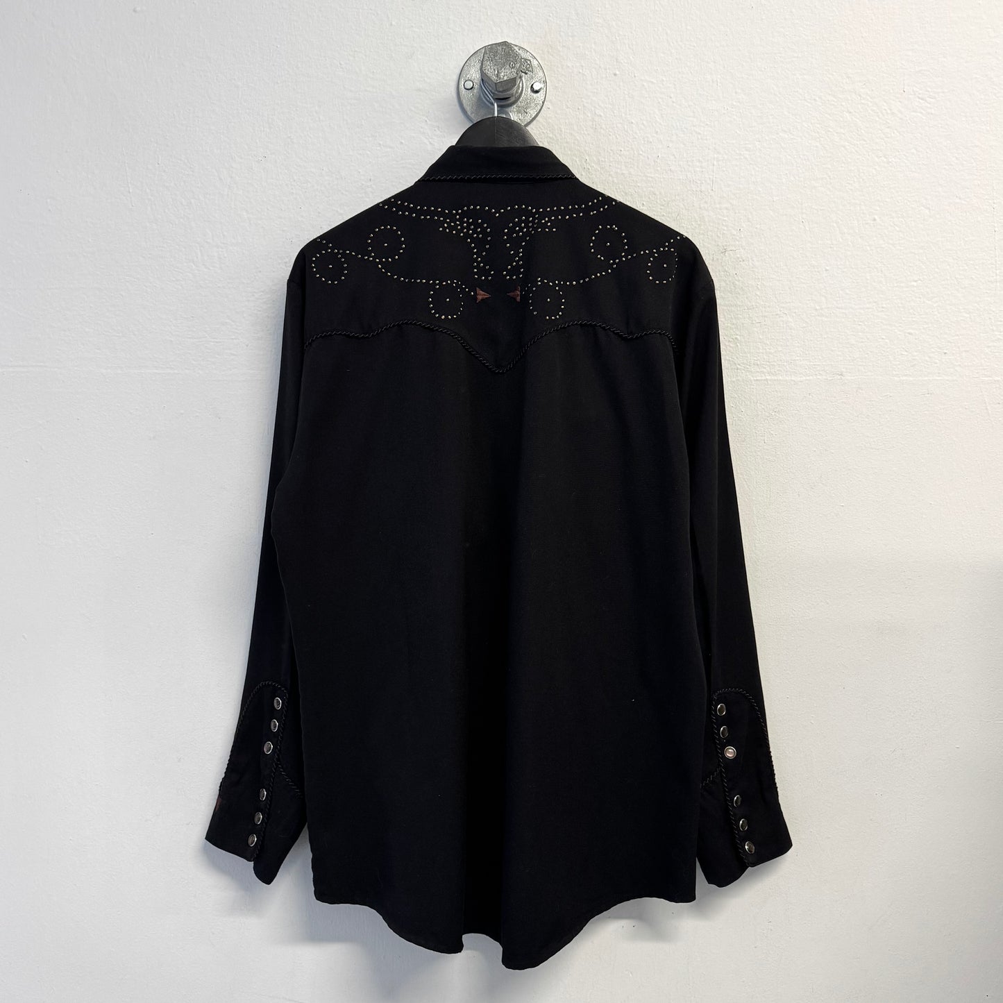 SCULLY Vintage Embroidered Western Rodeo Cowboy Shirt