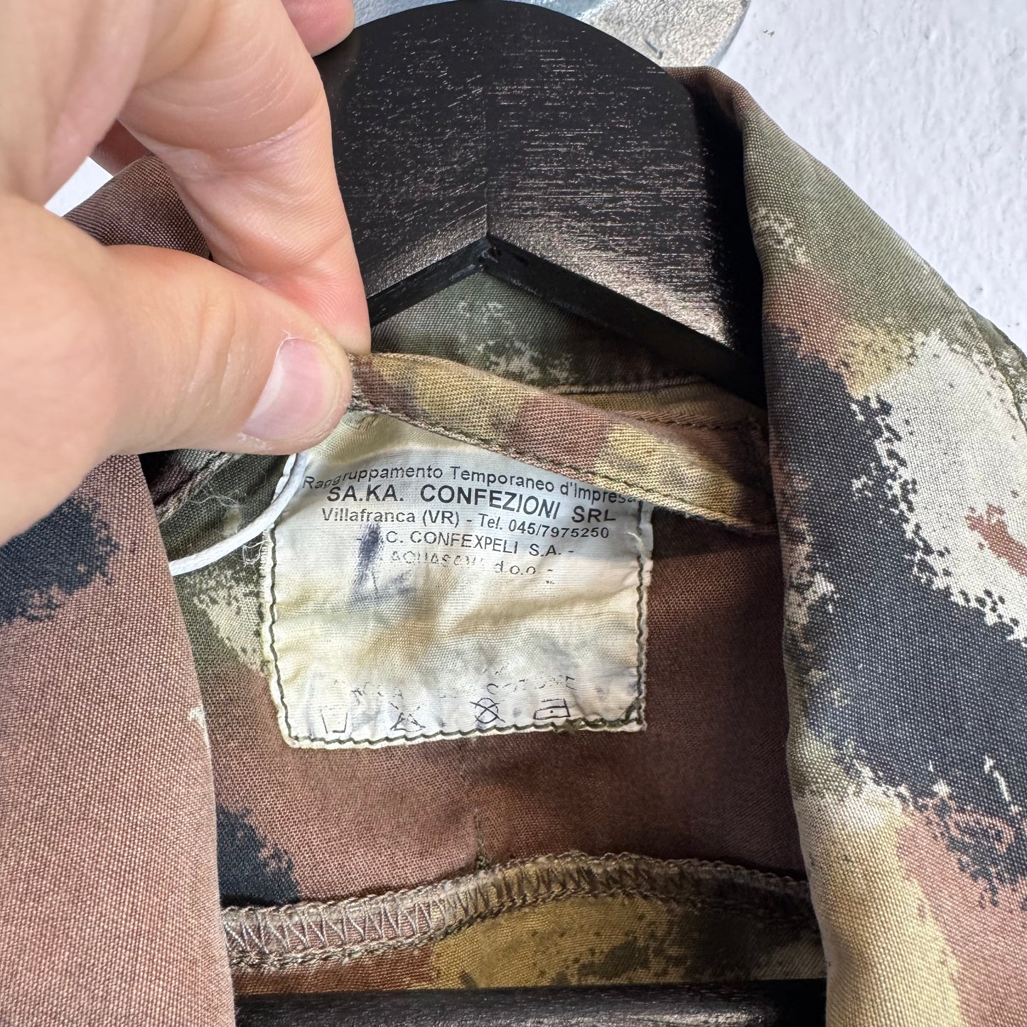Vintage Italian Camo Military Jacket