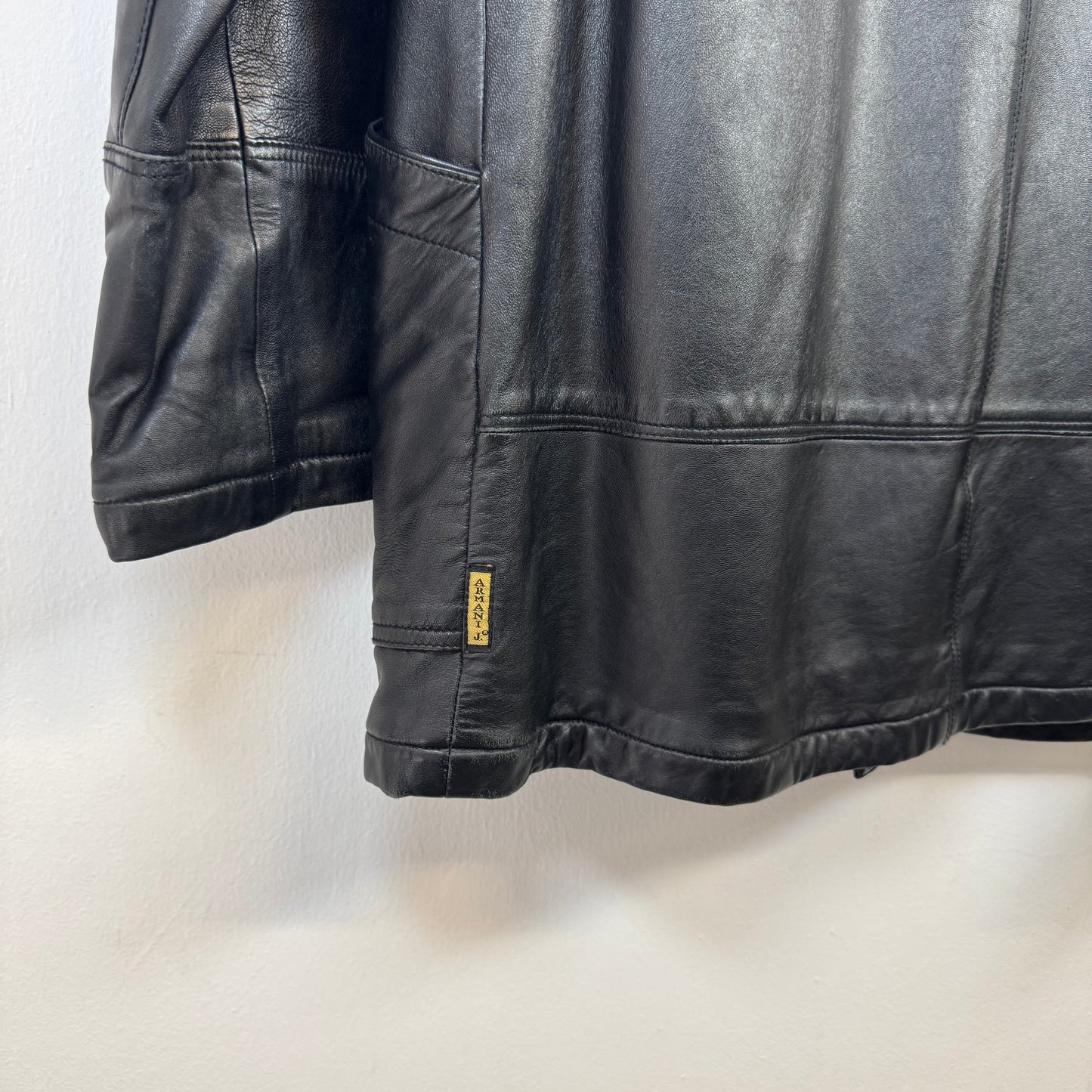 ARMANI JEANS Leather Coat Jacket