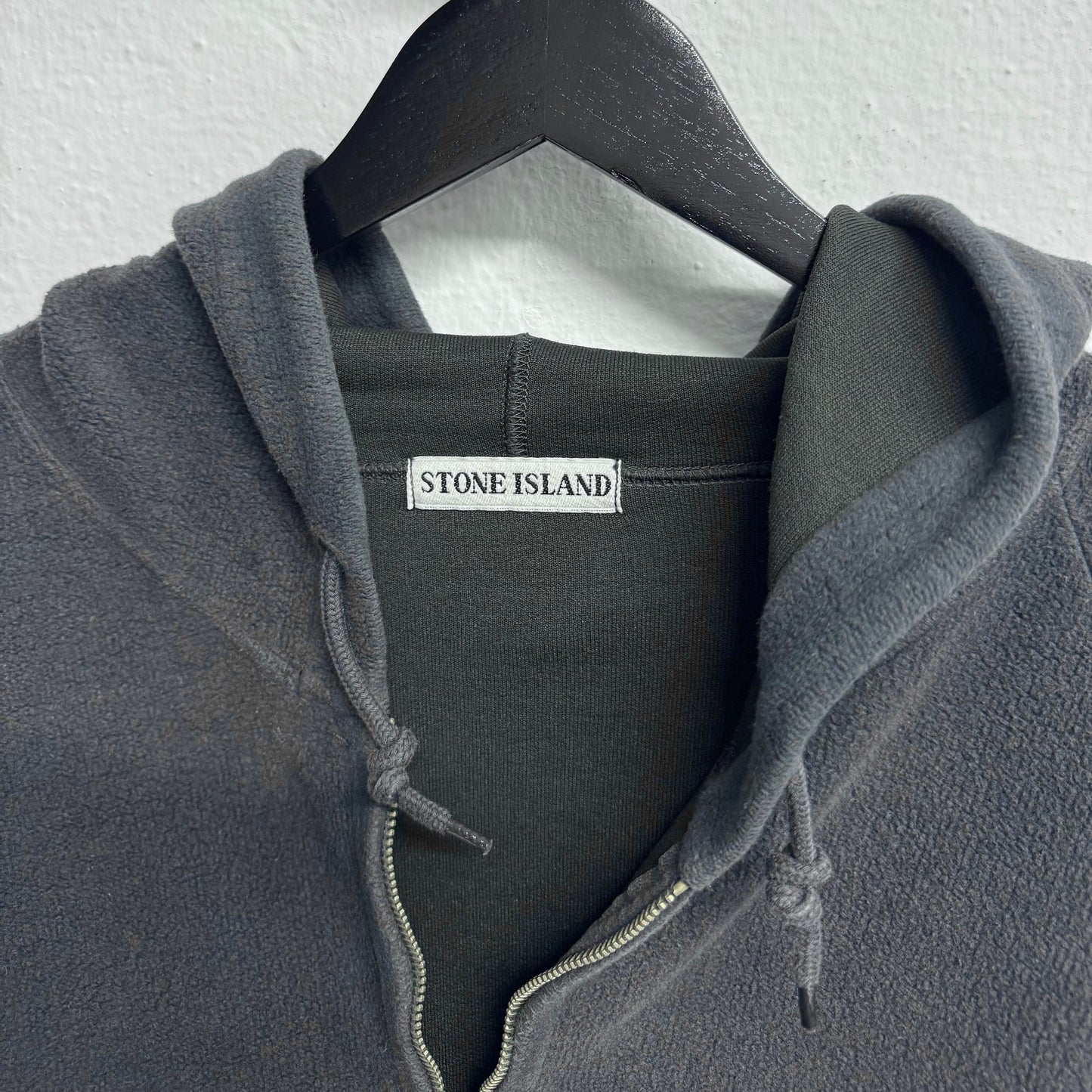 STONE ISLAND 90s Vintage Zip Hoodie / Green Edge Badge