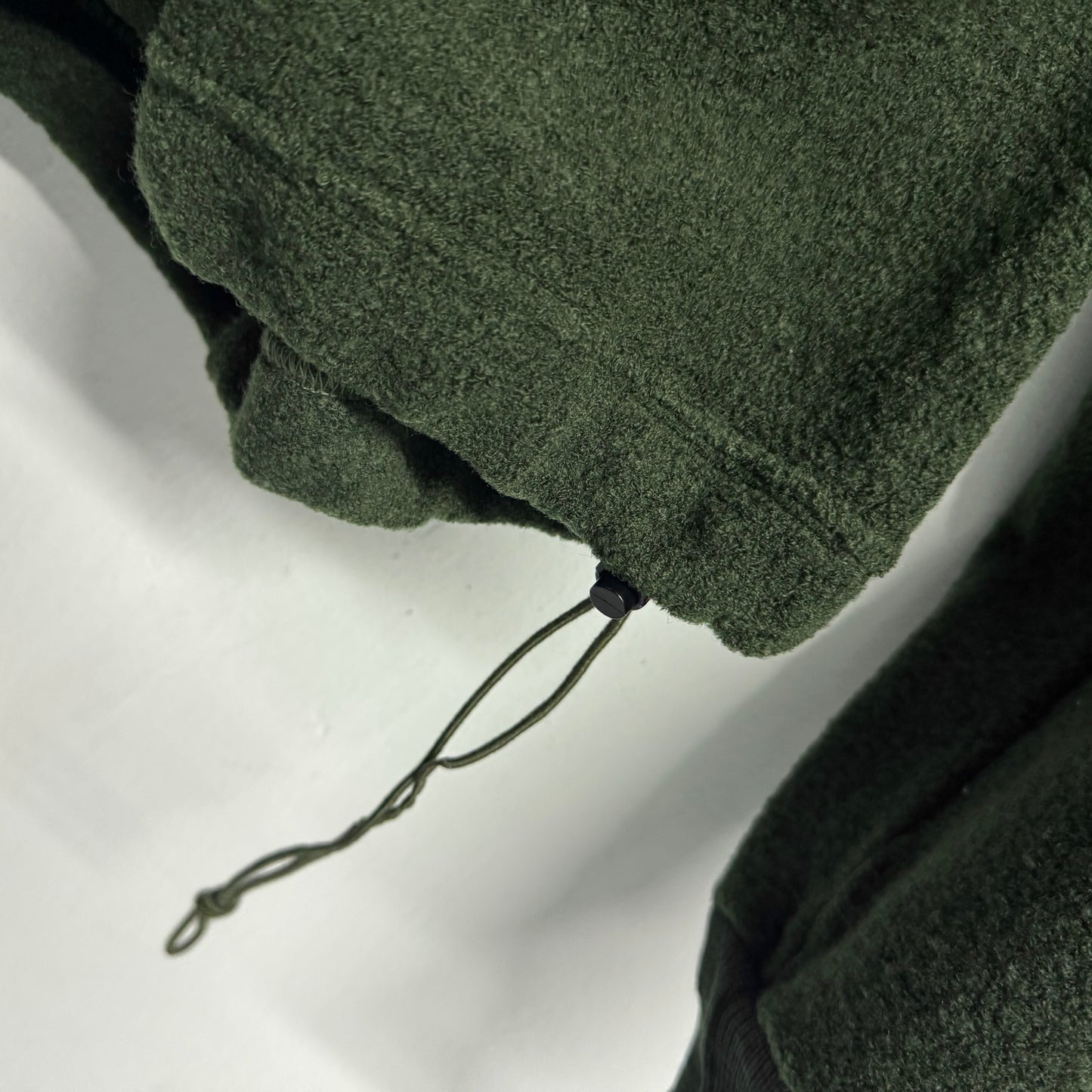 STONE ISLAND Vintage 90s Wool Hoodie / Green Edge Badge