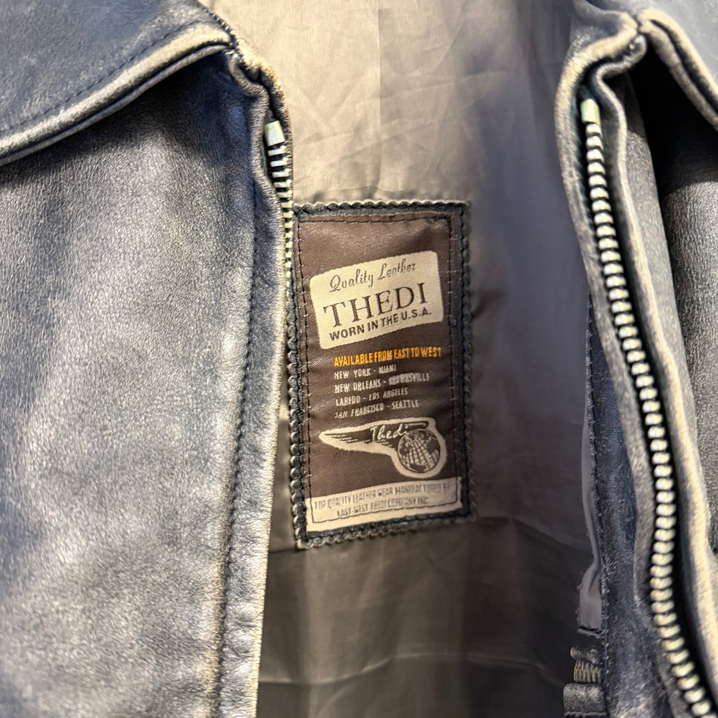 THEDI LEATHERS Vintage Aviator Jacket