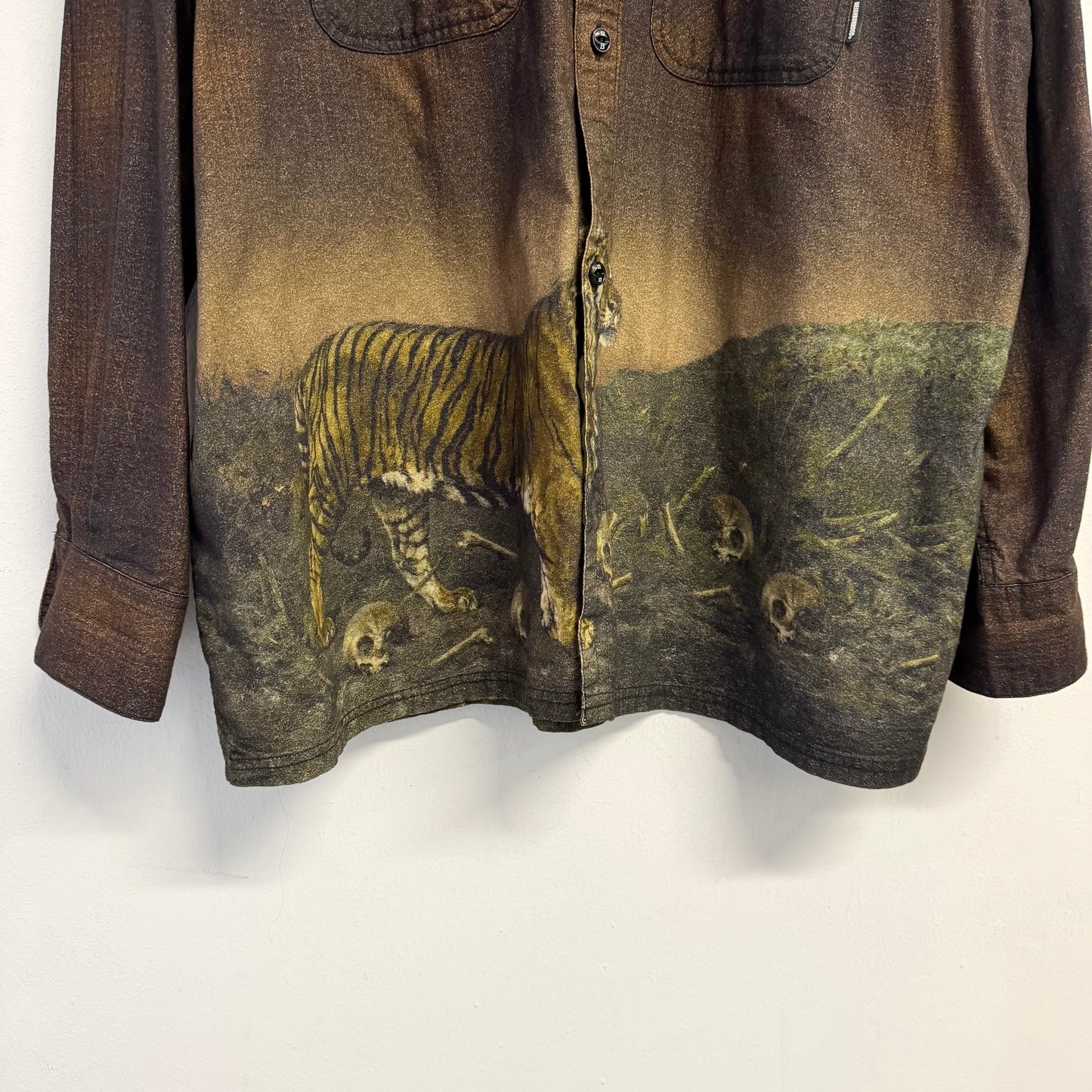 NEIGHBORHOOD Tiger Print Plaid Shirt