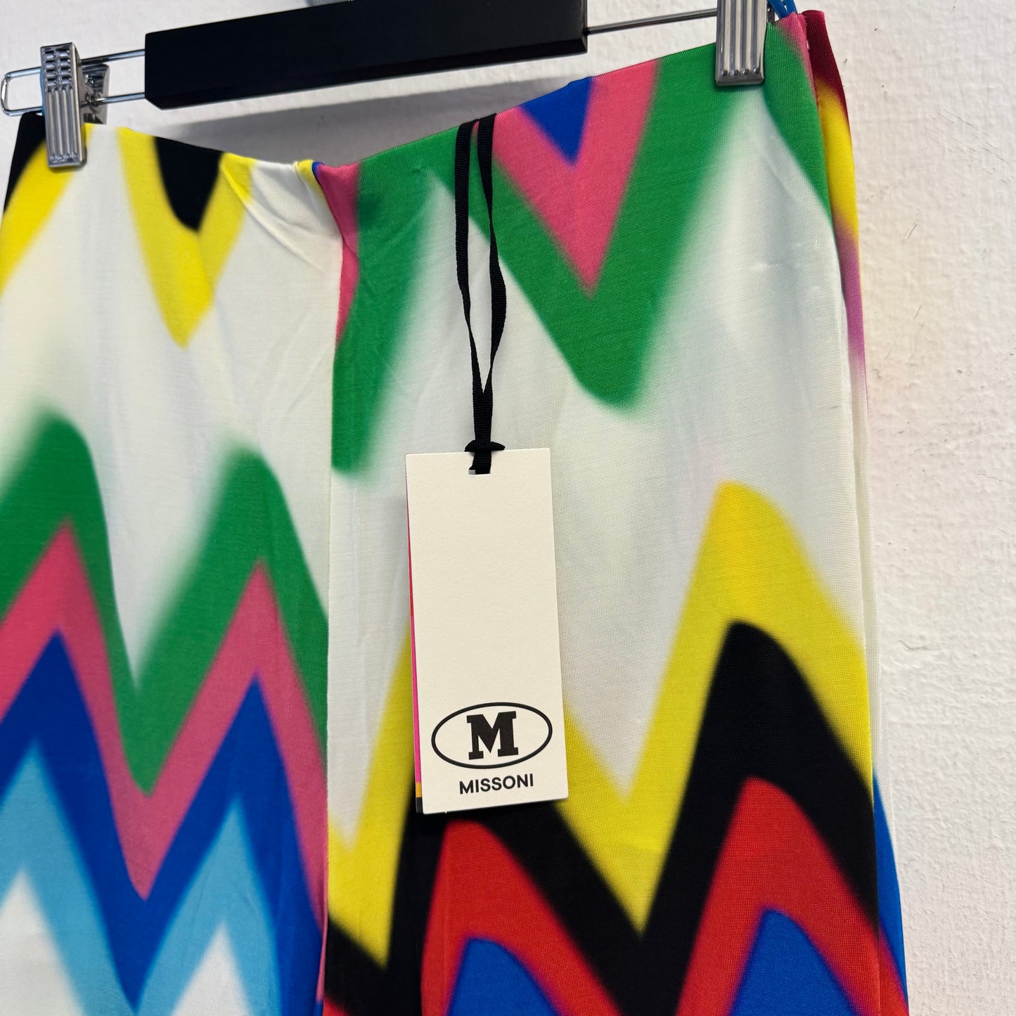 MISSONI Wide Leg Zig Zag Pattern Pants M NWT