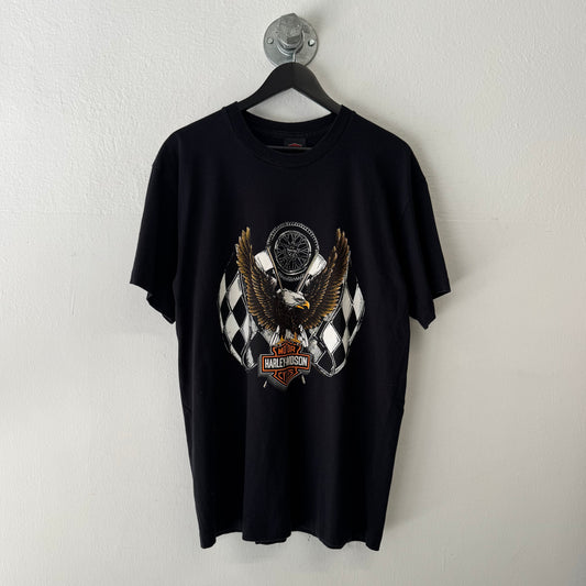 HARLEY DAVIDSON 90s Single Stitch Stratman Ultraviolet Eagle TShirt
