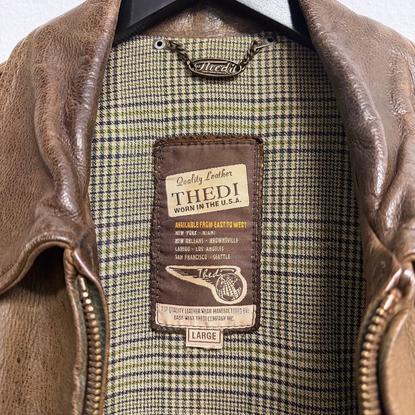 THEDI LEATHERS Leather Vintage Jacket
