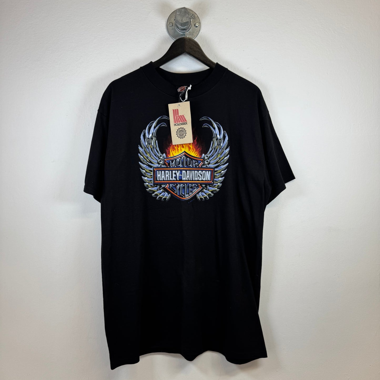 HARLEY DAVIDSON 1999 Holoubek NOS Chrome Wings Vintage Tshirt