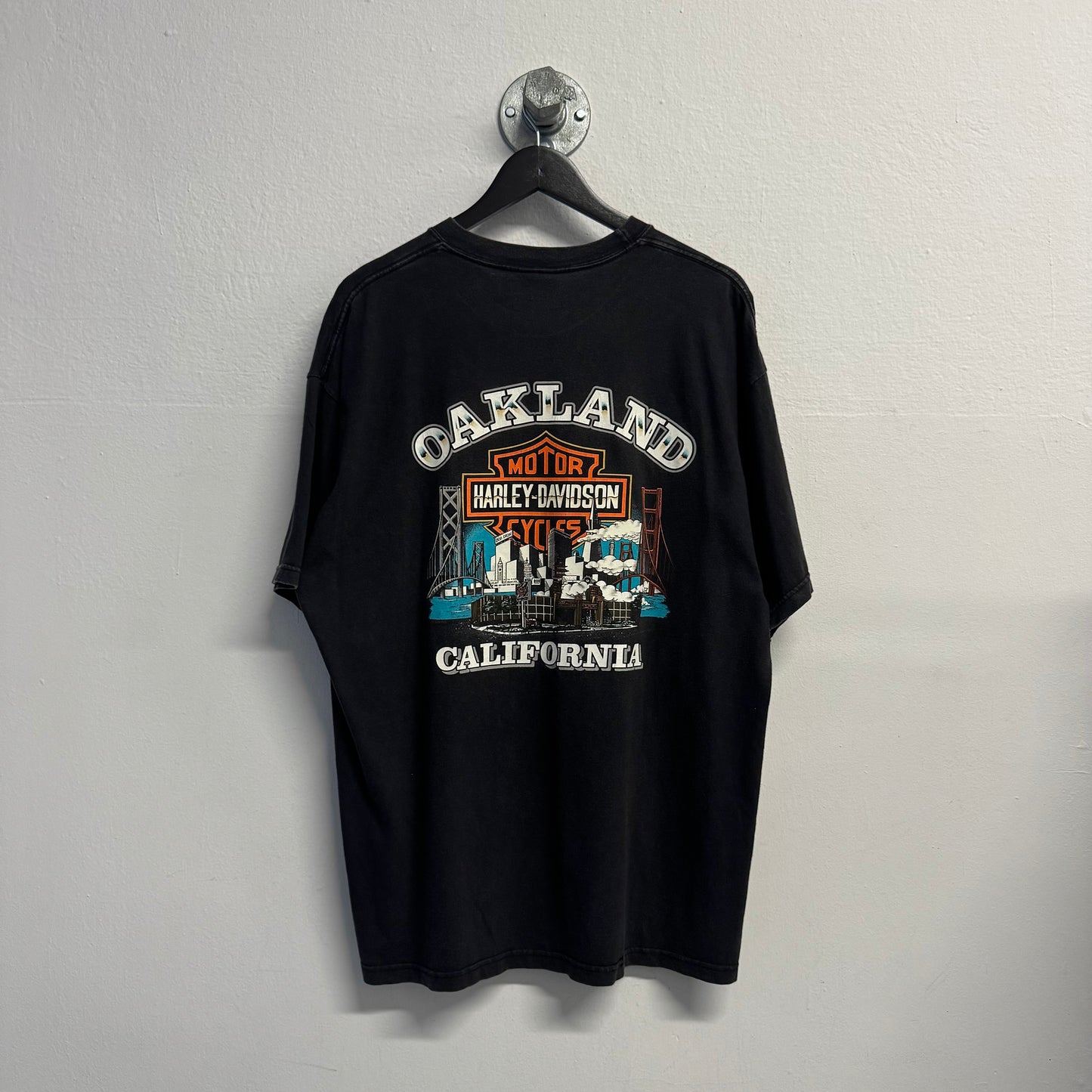 HARLEY DAVIDSON 2001 Hanes Beefy Stratman Fire TShirt