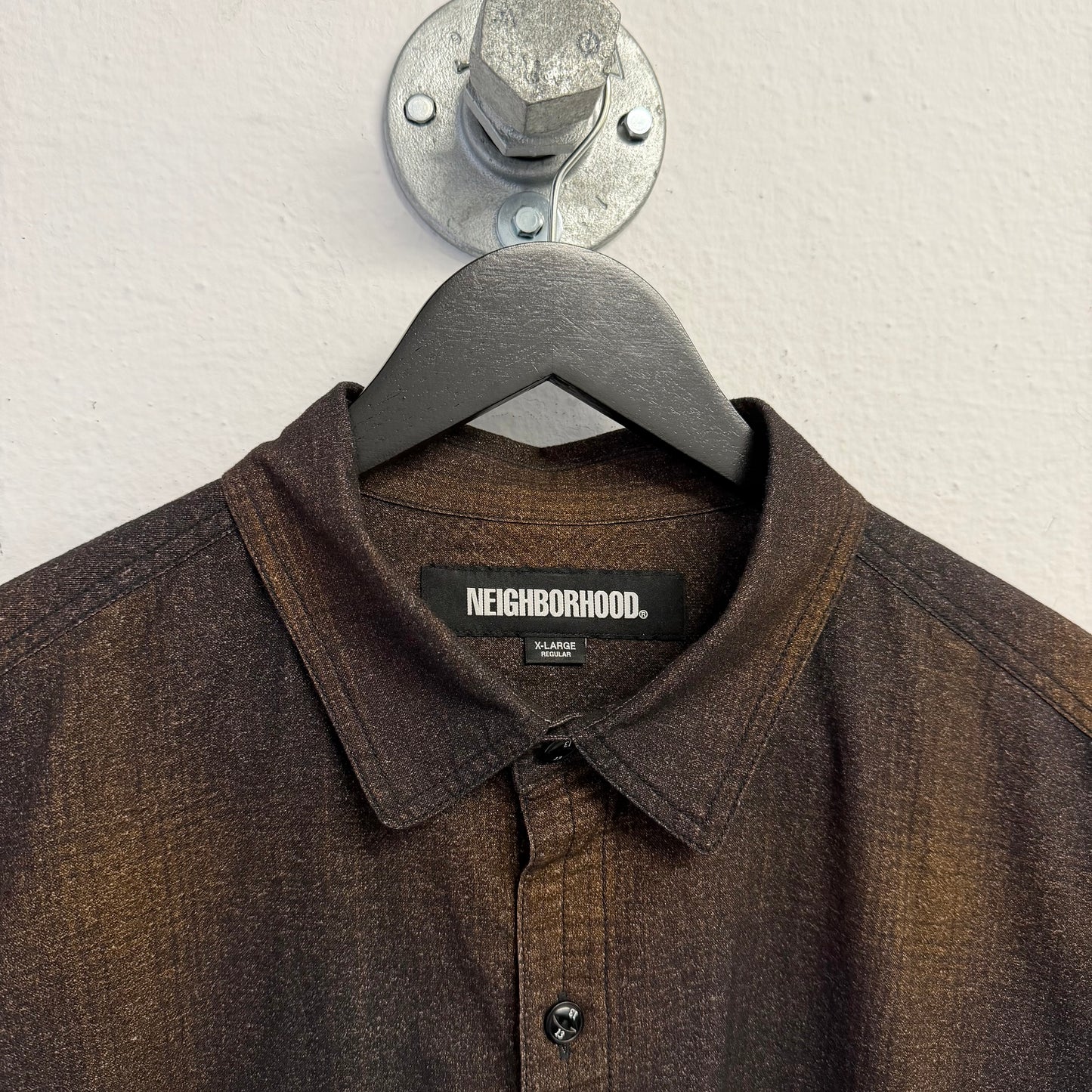 NEIGHBORHOOD Tiger Print Plaid Shirt