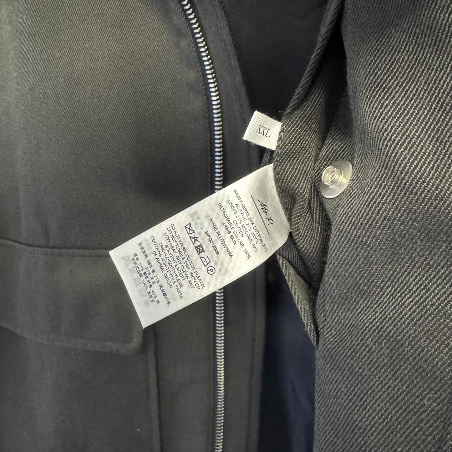 MR P. DESIGNED BY MR PORTER Wool Blend Bomber Jacket