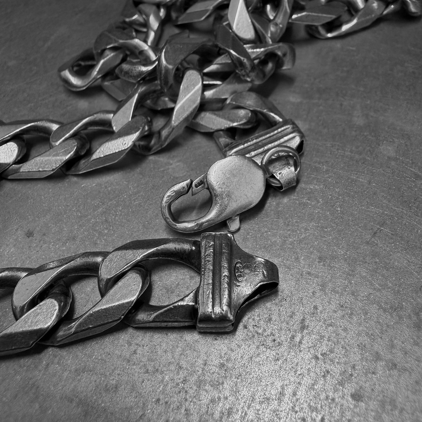 VINTAGE Cuban Link Chain 925 Sterling Silver