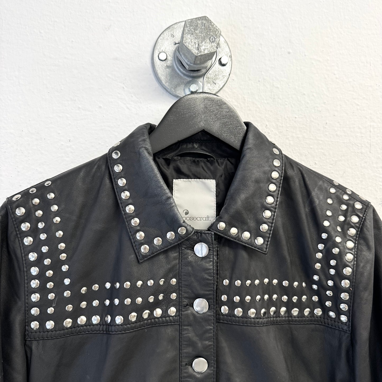 GOOSECRAFT Studded Leather Jacket