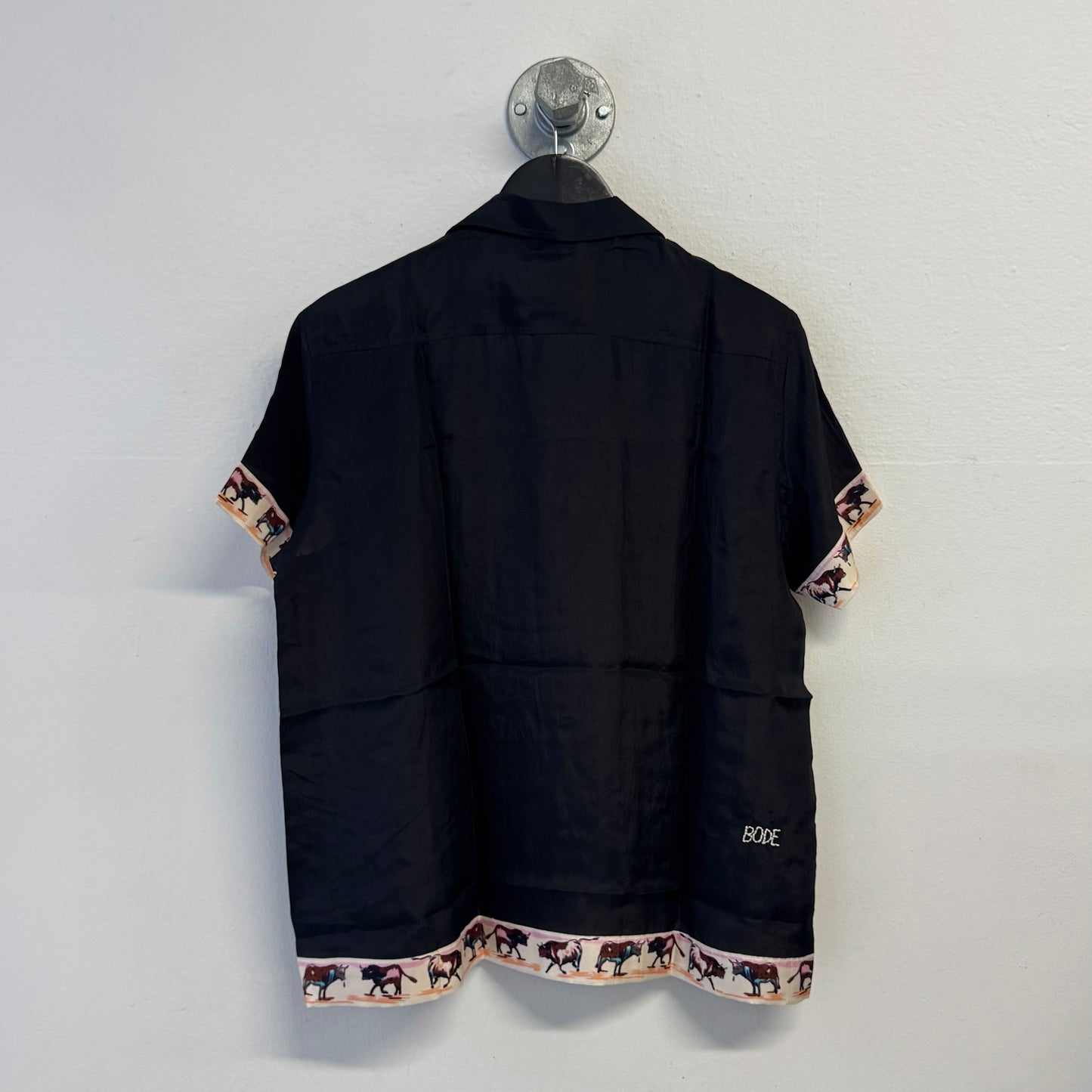 BODE Buffalo Pattern Silk Shirt NWT