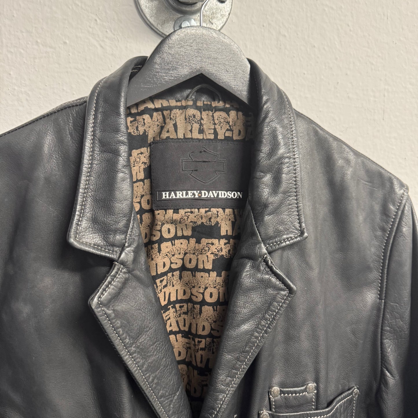 HARLEY DAVIDSON Leather Blazer Jacket