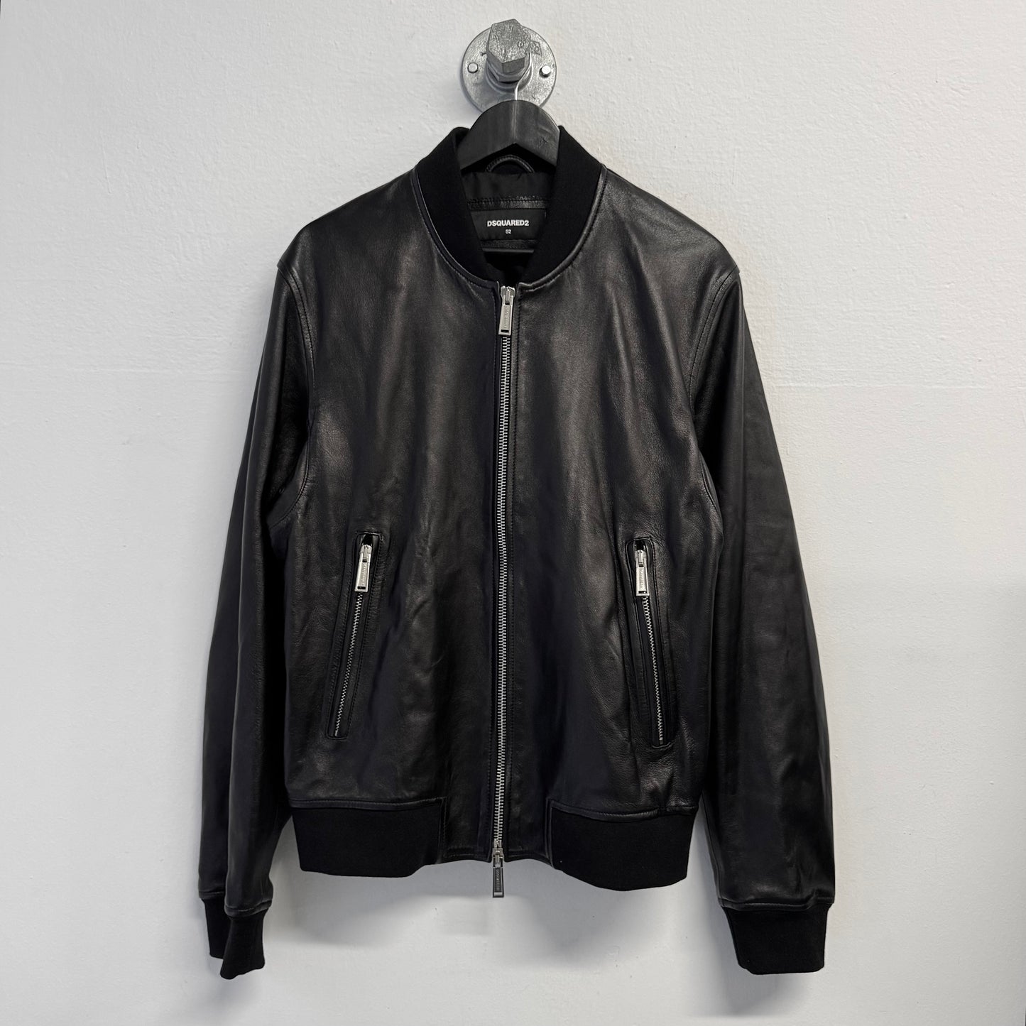 DSQUARED2 Bomber Leather Jacket