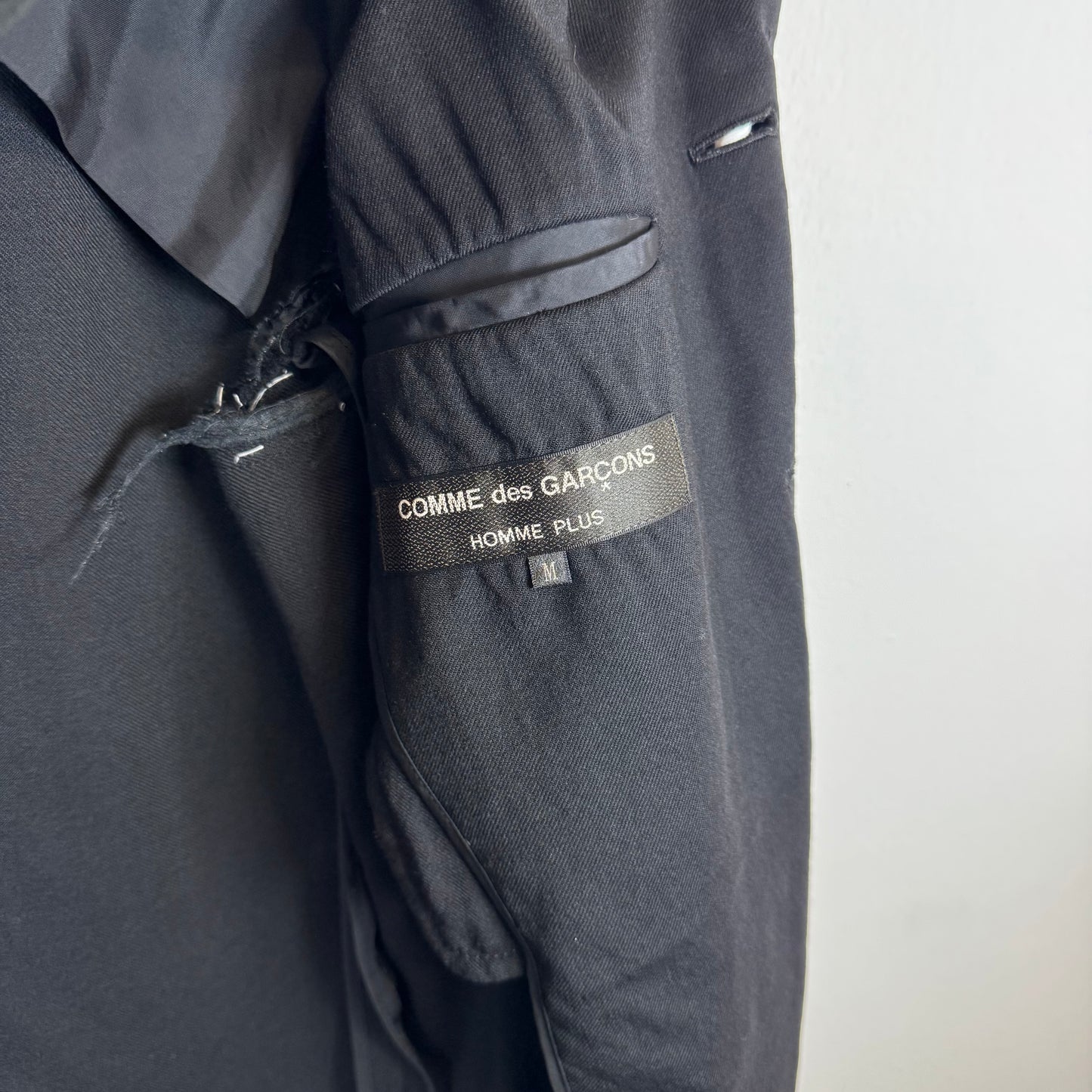 COMME DES GARÇONS 2007 Black Wool Blazer Jacket