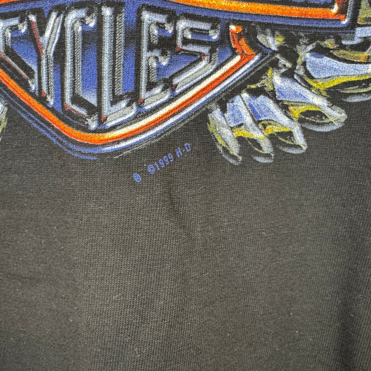 HARLEY DAVIDSON 1999 Holoubek NOS Chrome Wings Vintage Tshirt