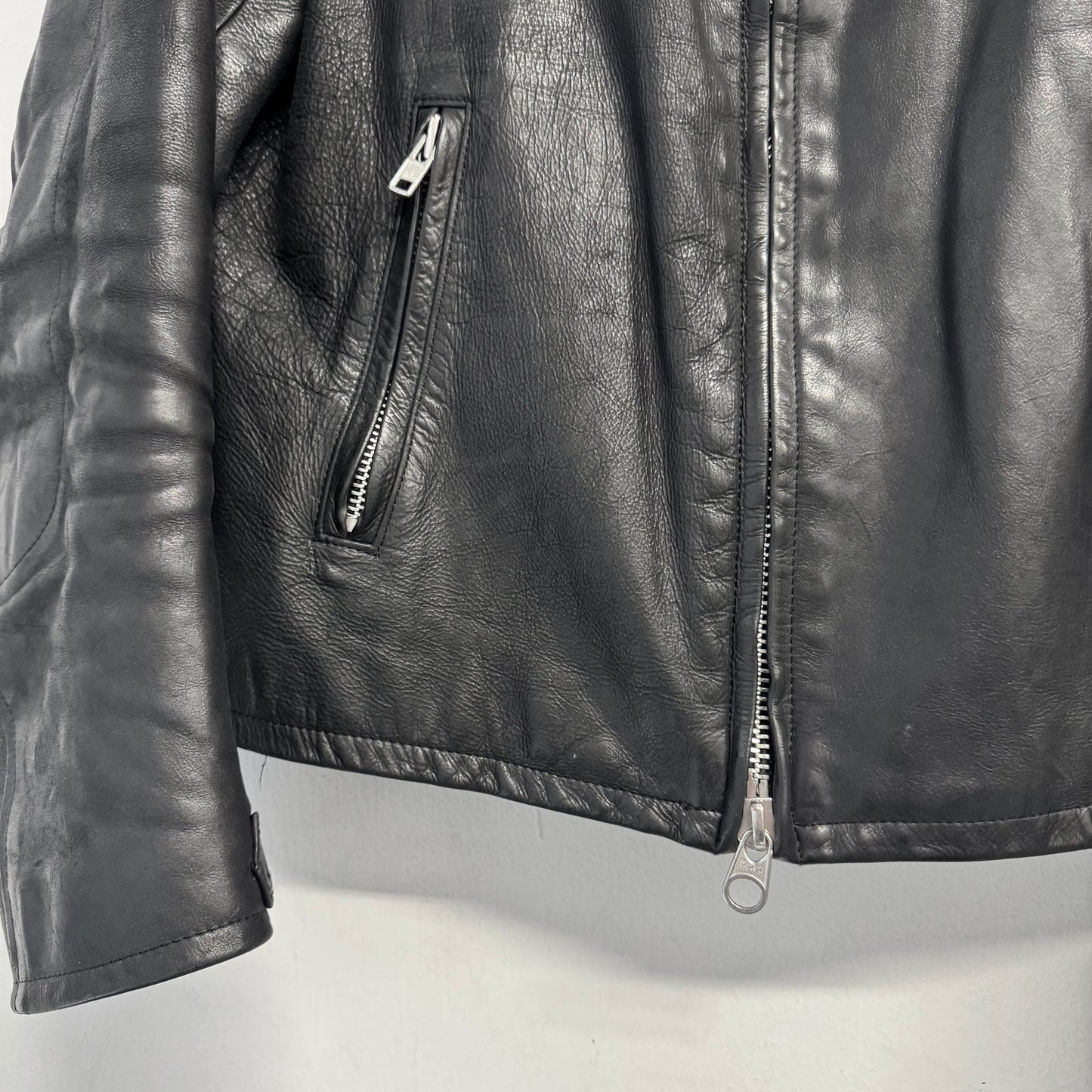 YOHJI YAMAMOTO Y-3 2003 Racing Motorcycle Leather Jacket
