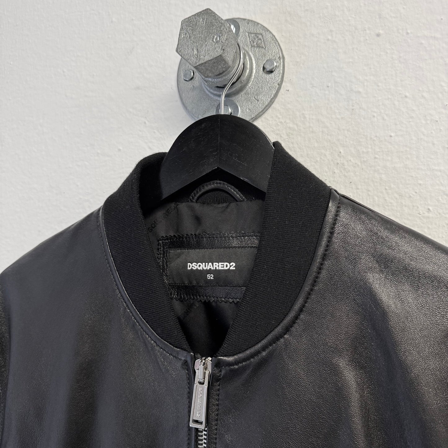 DSQUARED2 Bomber Leather Jacket