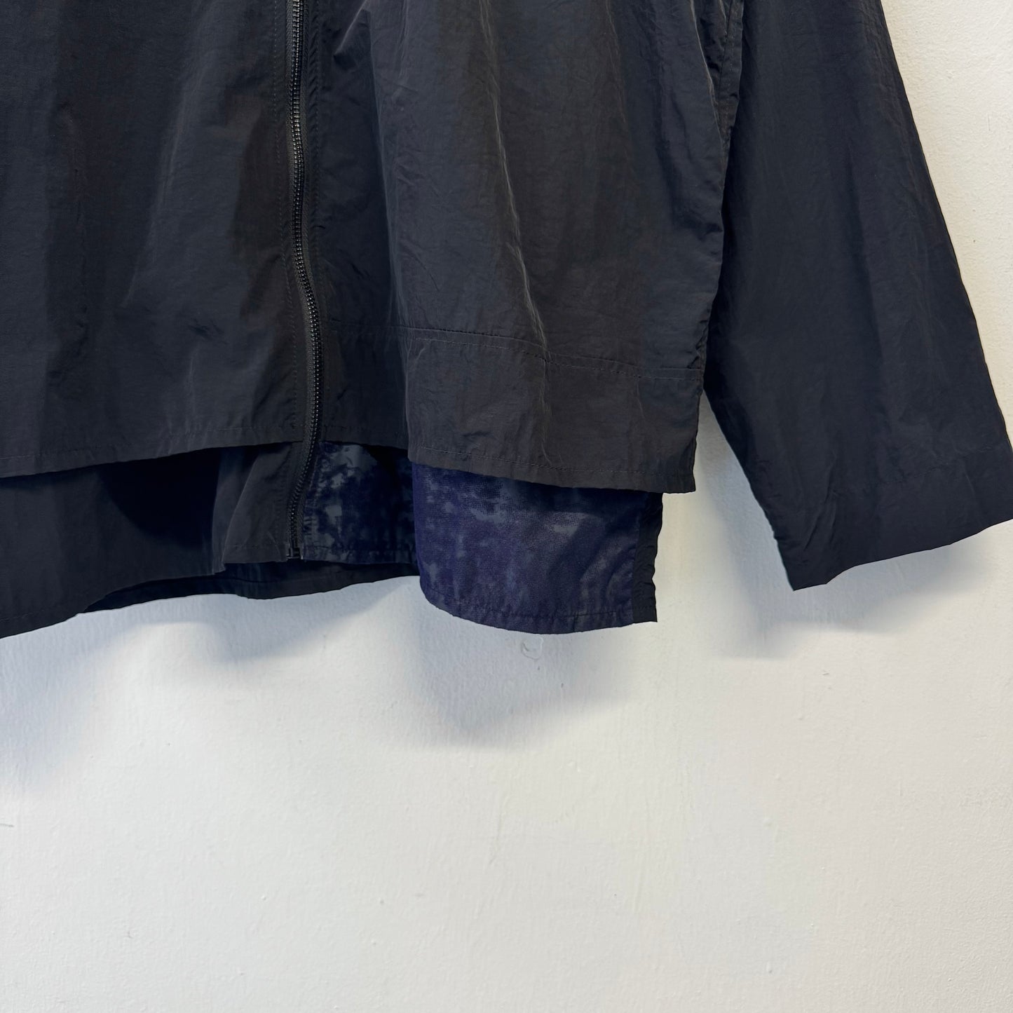 COTTWEILLER Black Cave Shirt Technical Satin Jacket