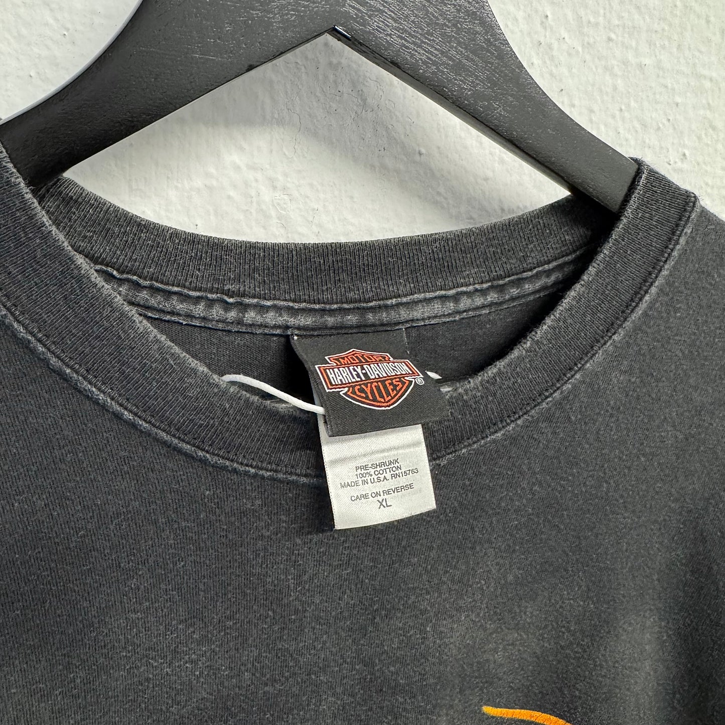 HARLEY DAVIDSON 2001 Hanes Beefy Stratman Fire TShirt