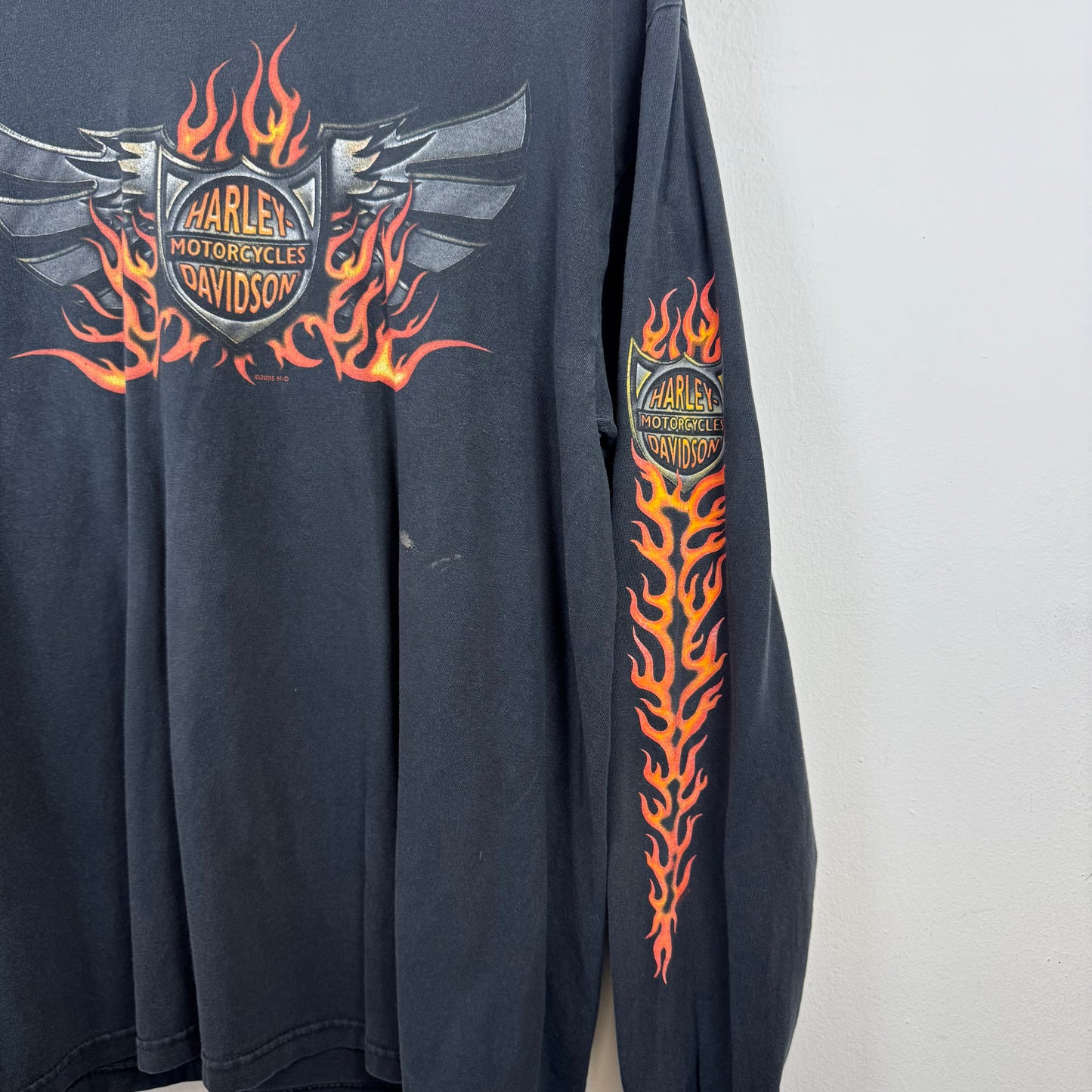 HARLEY DAVIDSON 2005 Flame Long Sleeve TShirt