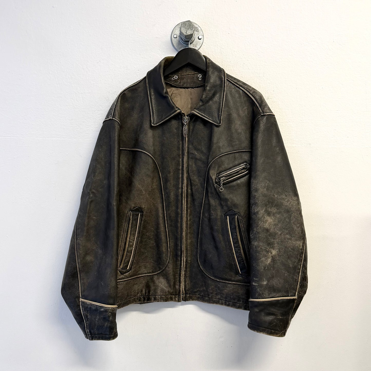 THEDI LEATHERS Vintage Aviator Jacket