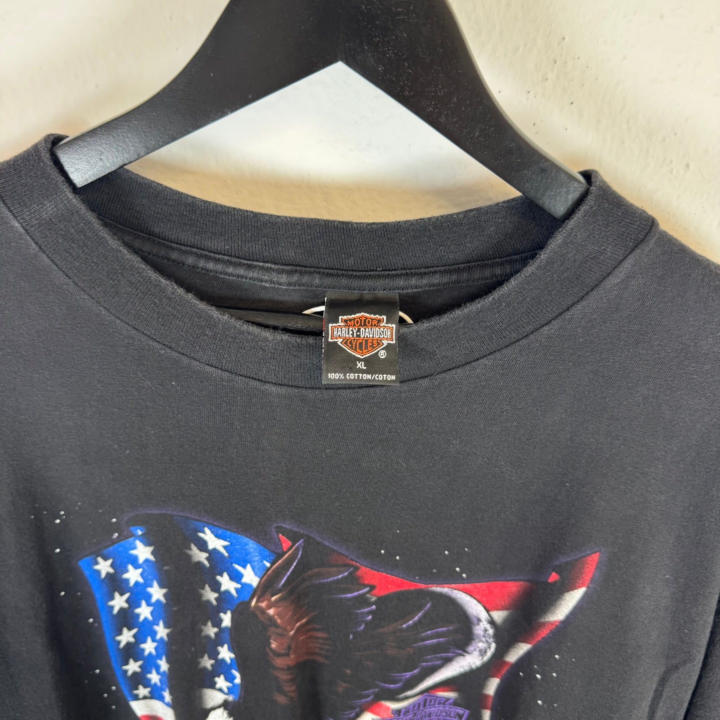 HARLEY DAVIDSON 1998 Holoubek Eagle American Flag TShirt