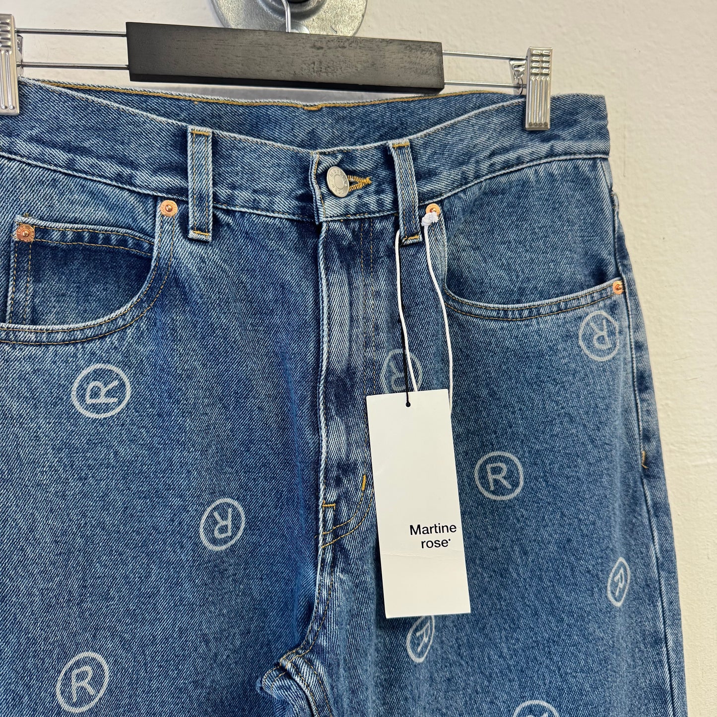 MARTINE ROSE Logo Straight Leg