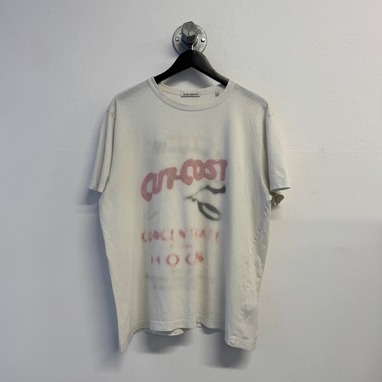 OUR LEGACY New Box 'Cut Cost' Graphic TShirt