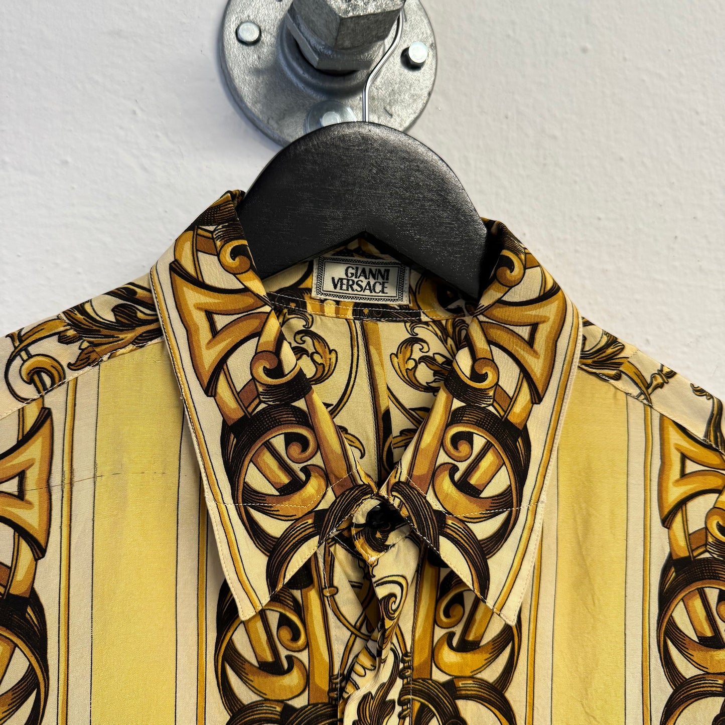 GIANNI VERSACE SS1992 Baroque Print Silk Shirt