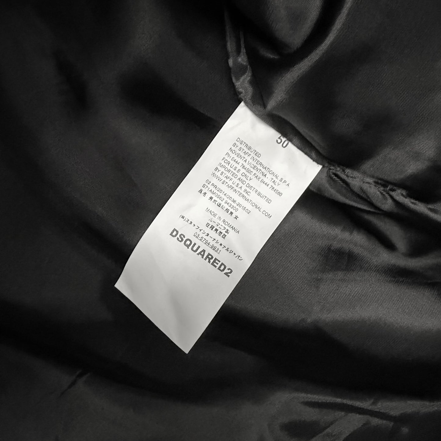 DSQUARED2 Motorcycle Leather Jacket