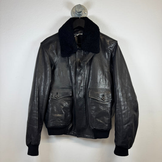 C.G. STUDIO FIRENZE Aviator Leather Jacket