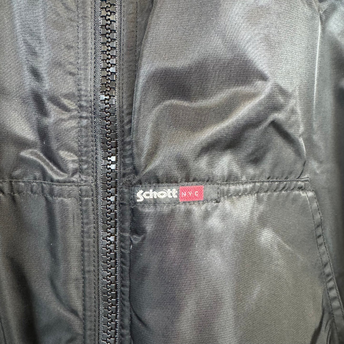 SCHOTT NYC Black Reversible Knit Hoodie Jacket