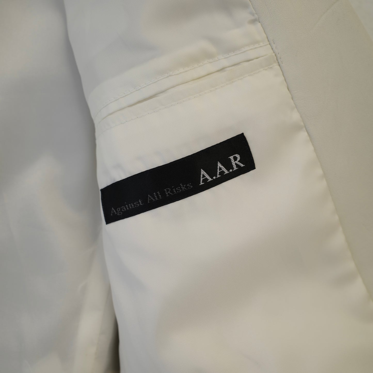 YOHJI YAMAMOTO A.A.R White Leather Blazer Jacket