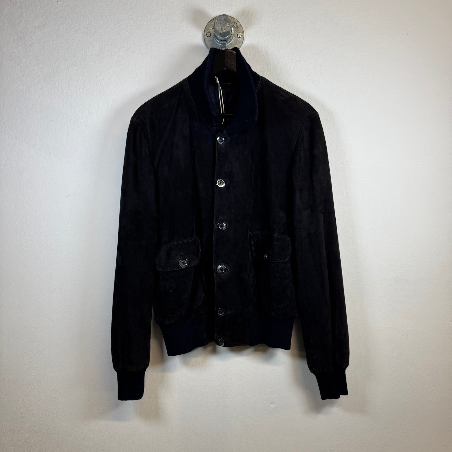 Vintage Suede Black Leather Jacket