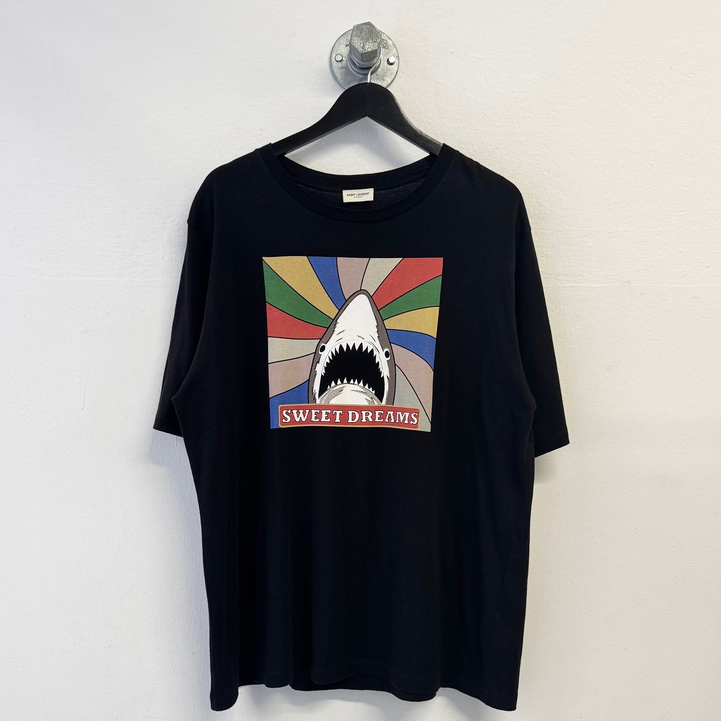 SAINT LAURENT PARIS Sweet Dreams Shark Oversized TShirt