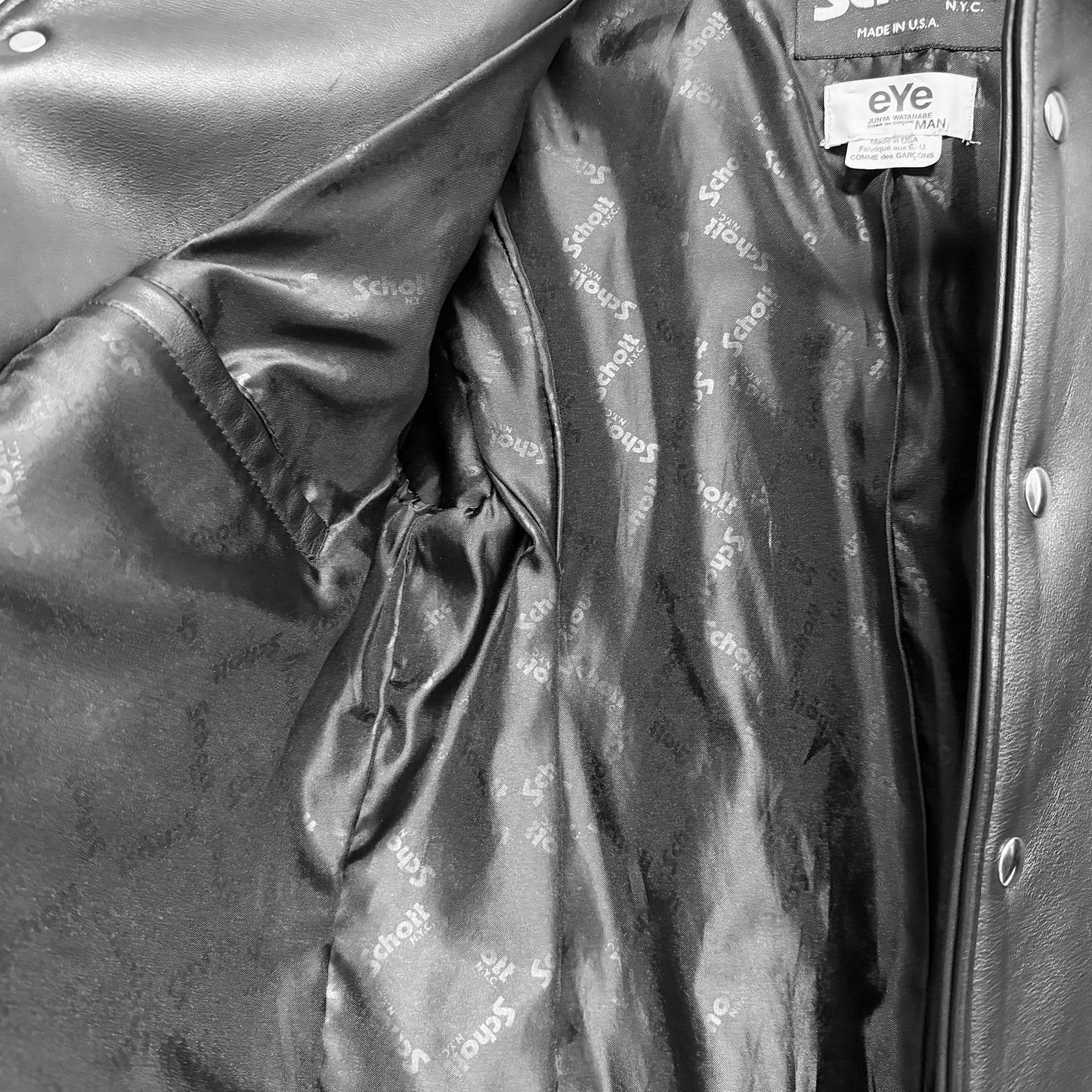 COMME DES GARÇONS JUNYA WATANABE x SCHOTT 2017 Leather Jacket