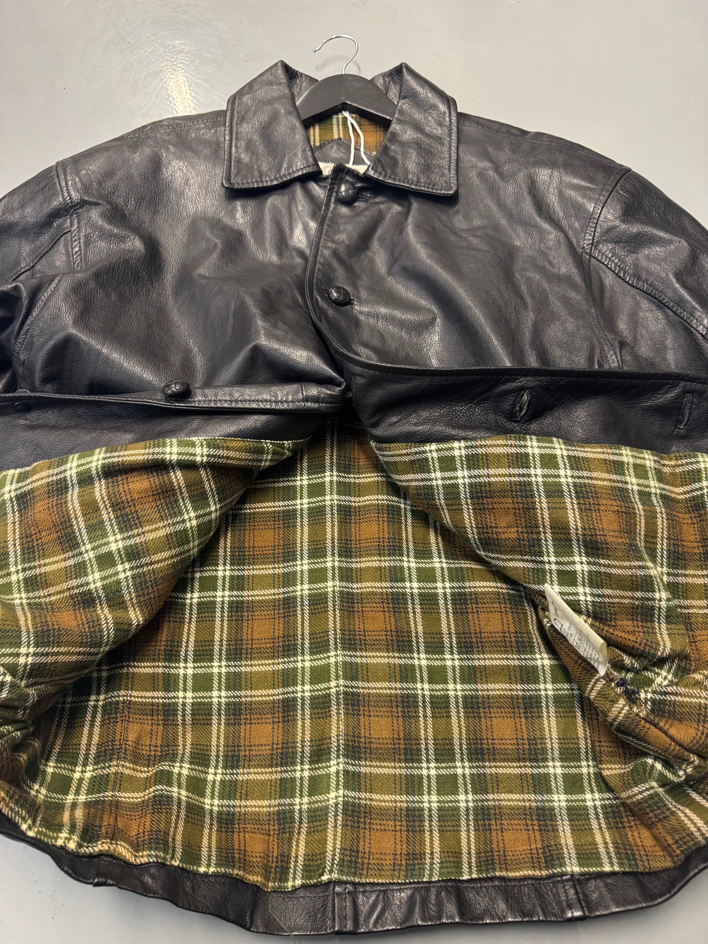 Vintage Nappa Leather Jacket / Cotton Liner