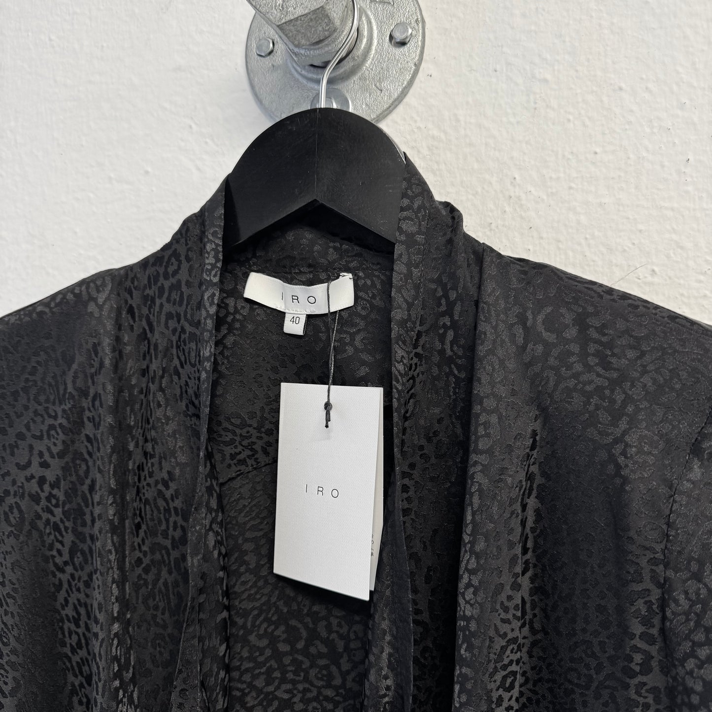 IRO Silk Animal Print Blazer Jacket NWT
