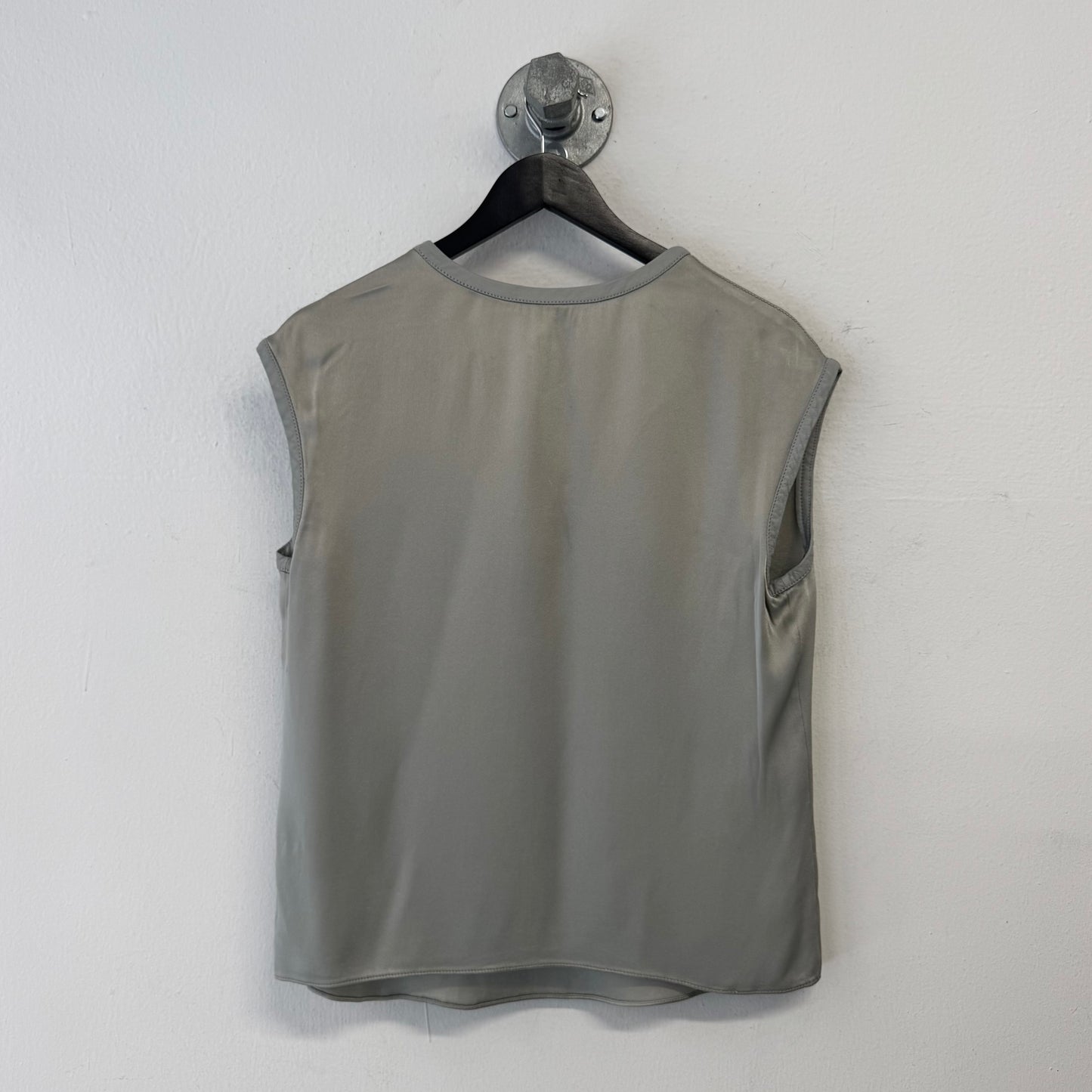 HELMUT LANG Leather Trim Top TShirt