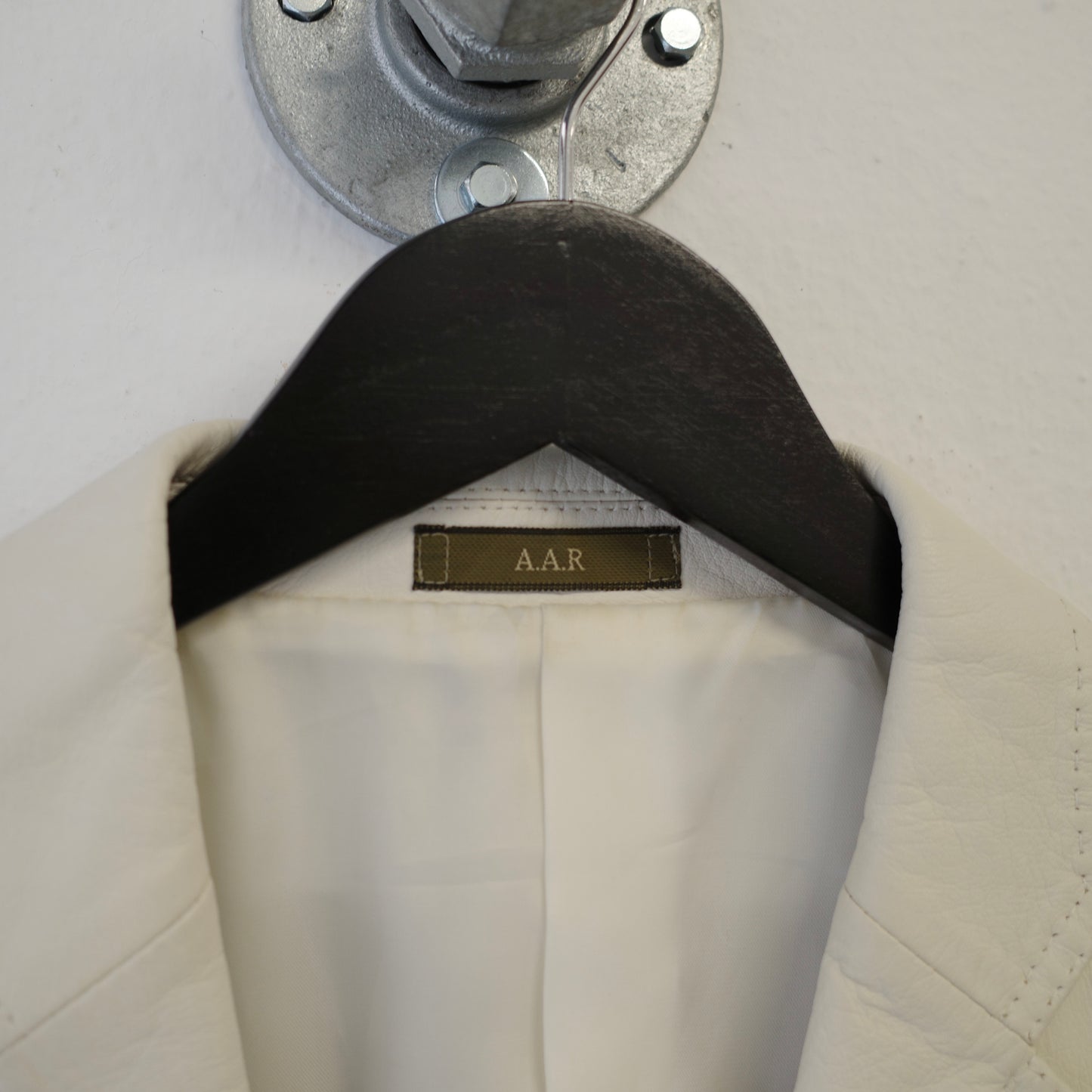 YOHJI YAMAMOTO A.A.R White Leather Blazer Jacket